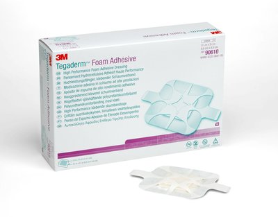 3M Tegaderm Foam Adhesive 8-8 x 8-8 cm (P-5) Schaumverband mit Kleberand unter Wundtherapie