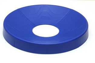 Ballschale für Gymnastikbälle- 4-teilig- blau