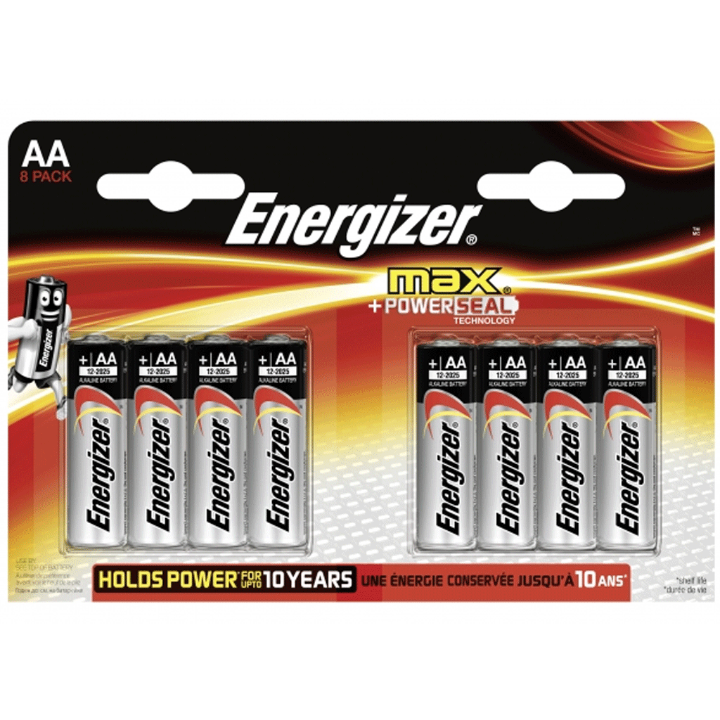 Batterie MIGNON (AA)- Energizer Max Alkaline Mignon - AA - LR6 - 8er Blister- Qualitts-Batterien (P-8)- Maxipack unter Batterien & Akkus