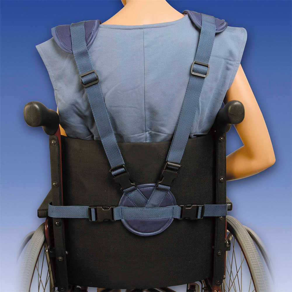 Biocare Standard Clip- flüssigkeitsabweisend- für Hüfte und Oberkörper- Patientensicherungssystem im Rollstuhl