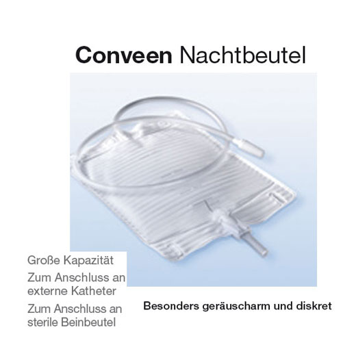 Coloplast Conveen Nachtbeutel Packungseinheit: 10 Stck-90cm Schlauch unter ableitende Produkte > Coloplast