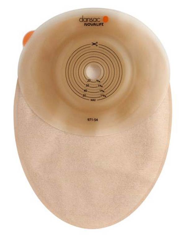 Dansac Novalife Beutel konvex- midi- 430ml- Stoma -15-54mm- (P-10)