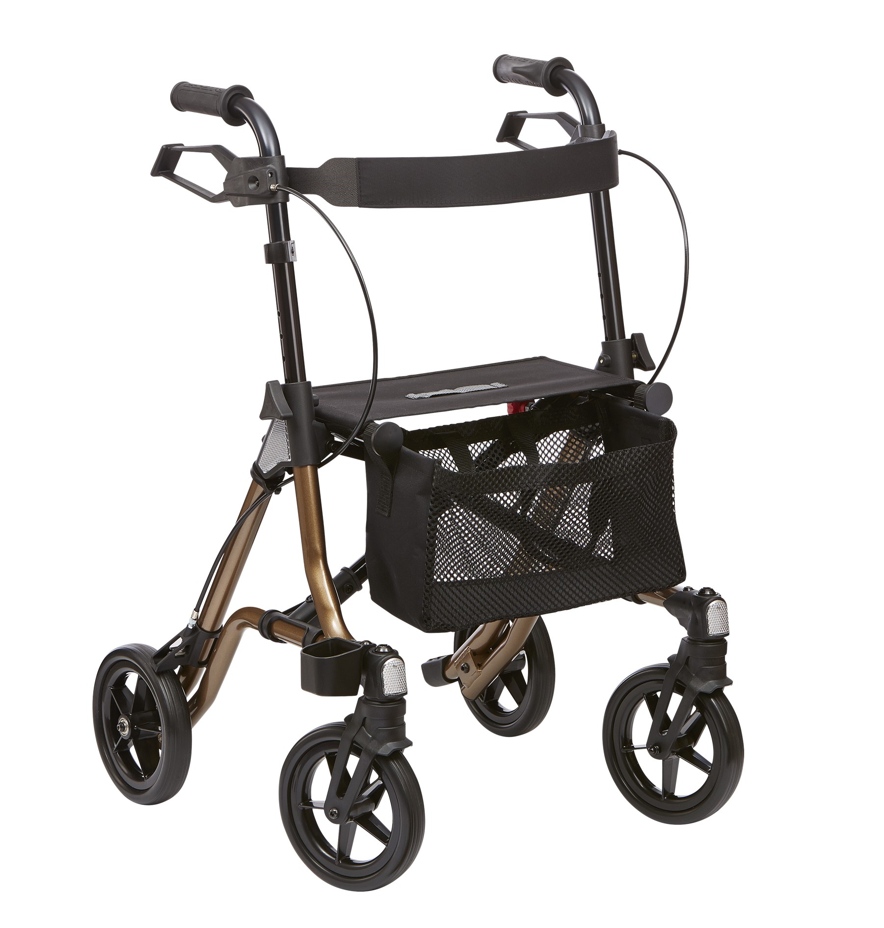 Dietz TAiMA S GT Leichtgewicht-Rollator faltbar und stabil nur 5-3 kg- neue Modellserie mit Einkaufsnetz- Rckenbgel- Gehstockhalter- Reflektoren und Lenkungsdmpfern- bis 150 kg unter Rollator (alle Modelle) > Rollator  Leichtgewicht modern > Dietz > -Shop - Bechle Dietz