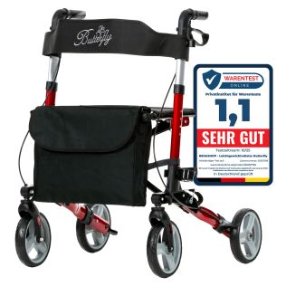 Leichtgewichtrollator Butterfly rot Standard 