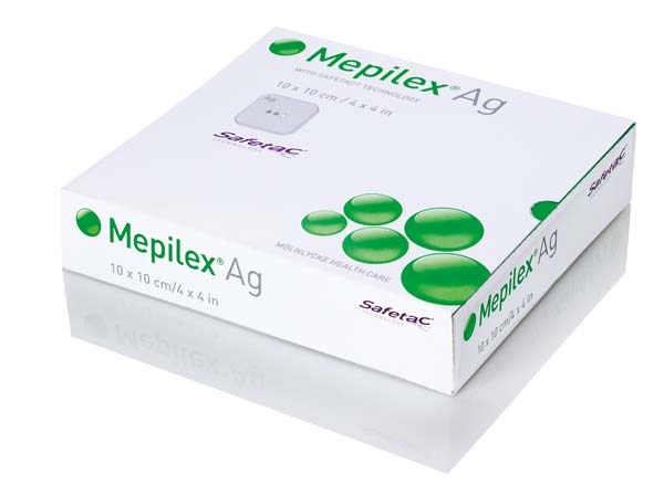 Mepilex AG 10x10cm (P-10) Antimikrobieller Schaumverband
