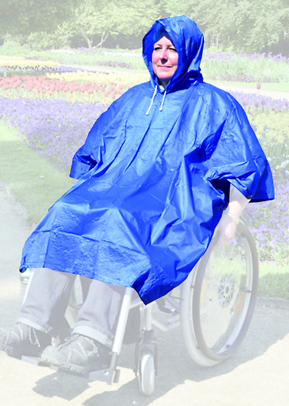 Regen Poncho Rainstar Easy einfacher Notfall-Regenponcho- für Rollstuhlfahrer
