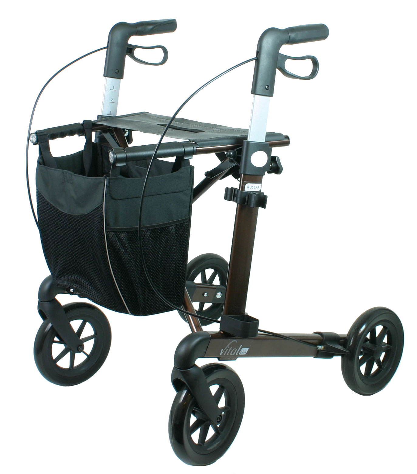 Rollator Russka Vital Plus 54 Softbereifung Komfortnetz