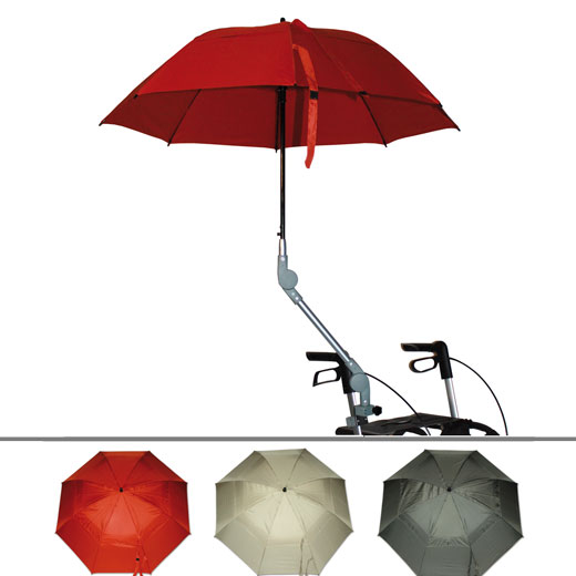Rollatorschirm farbig (Regen-Sonnenschirm) Rolko- Schirm fr fast alle gngigen Rollatoren