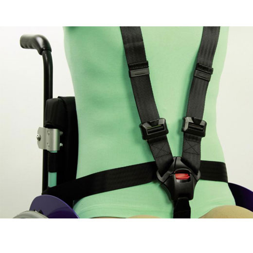 Rollstuhl-Beckengurt  zur Positionierung im Stuhl als 4-Punkt oder 5-Punktgurt erhältlich