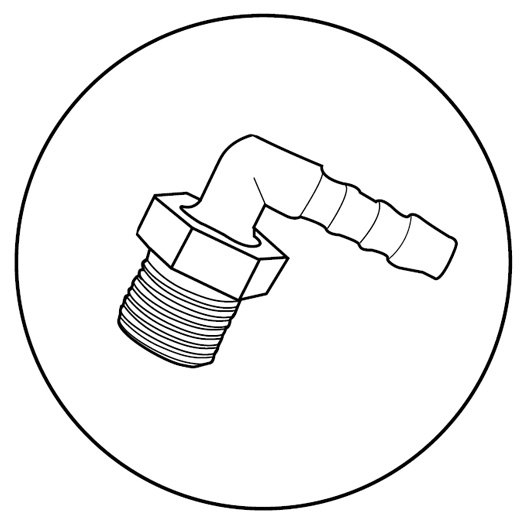 Sauerstoff-Winkelanschluss- Konnektor- Winkeladapter