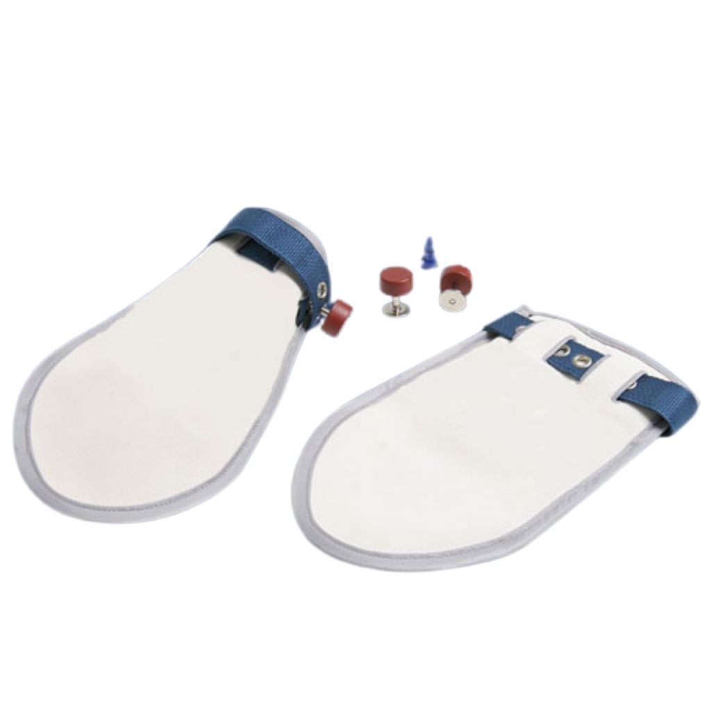 Schutzhandschuhe zur Patientensicherung- verhindern Selbstverletzung- 1 Paar- inkl- Magnetschloss Sicherung unter Bettfixierung > Biocare