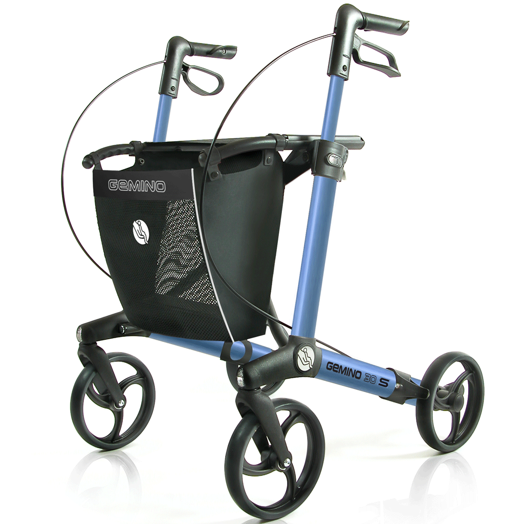 Sunrise Medcial Gemino Rollator 30 S safir blue-  Leichtgewichtrollator- für Kinder und besonders kleine Menschen