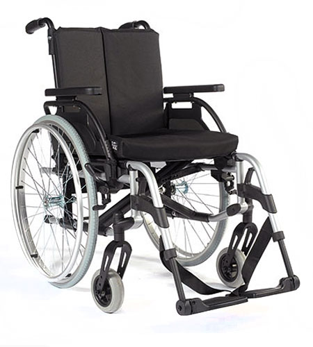 Sunrise Medical Breezy RubiX- Leichtgewicht-Rollstuhl- Alu-Faltrollstuhl- inkl- Anpassrücken- bis 125 kg