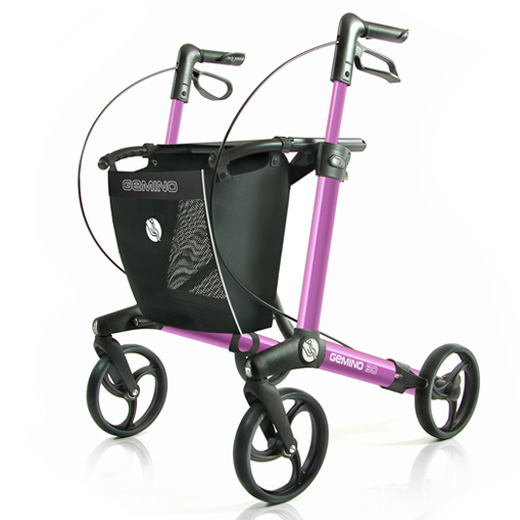 Sunrise Medical Gemino Rollator 30 Pink Leichtgewicht-Rollator Testsieger Edition