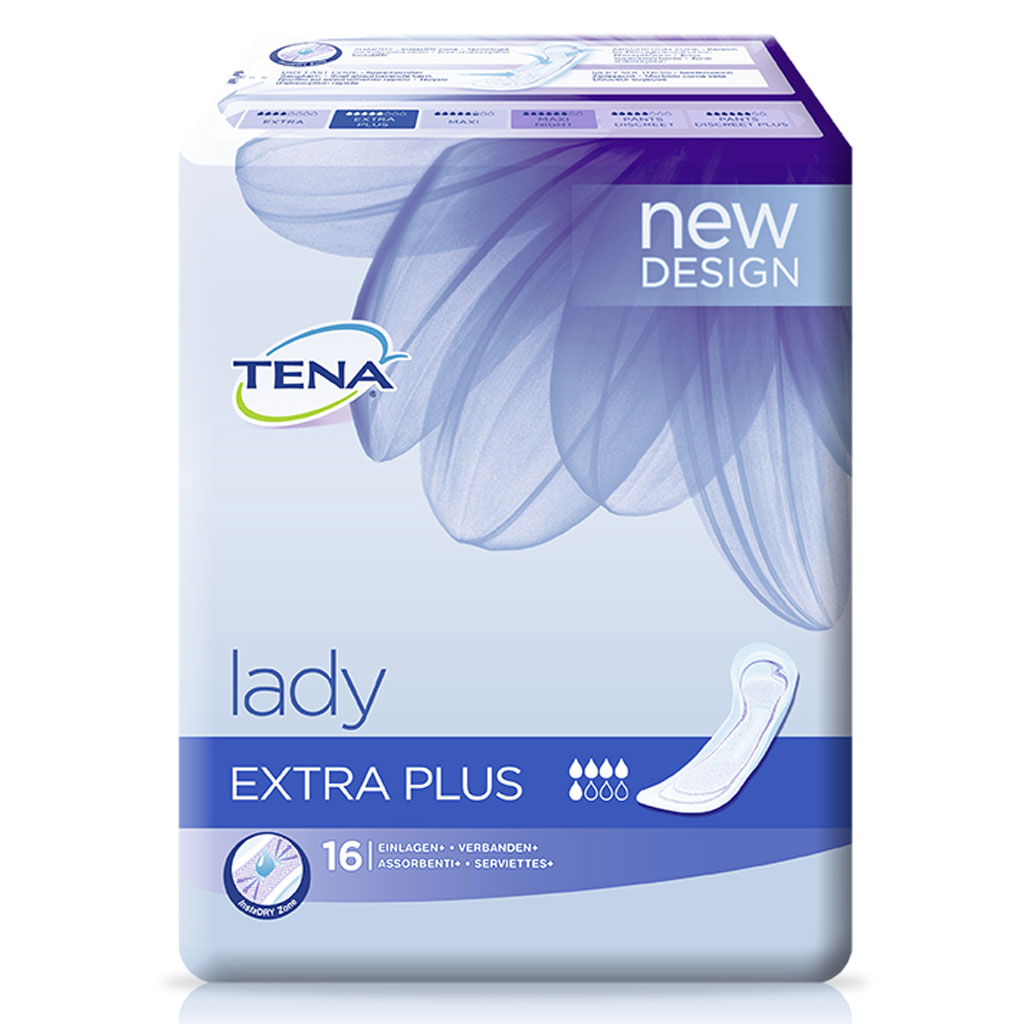 Tena Lady Discreet Extra Plus (16 Stck) bei mittlerer Blasenschwche unter Lady Einlagen > Tena Lady > Tena > Abo-Artikel