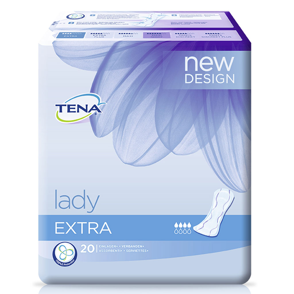 Tena Lady Extra (Karton 120 Stck) bei mittlerer Blasenschwche