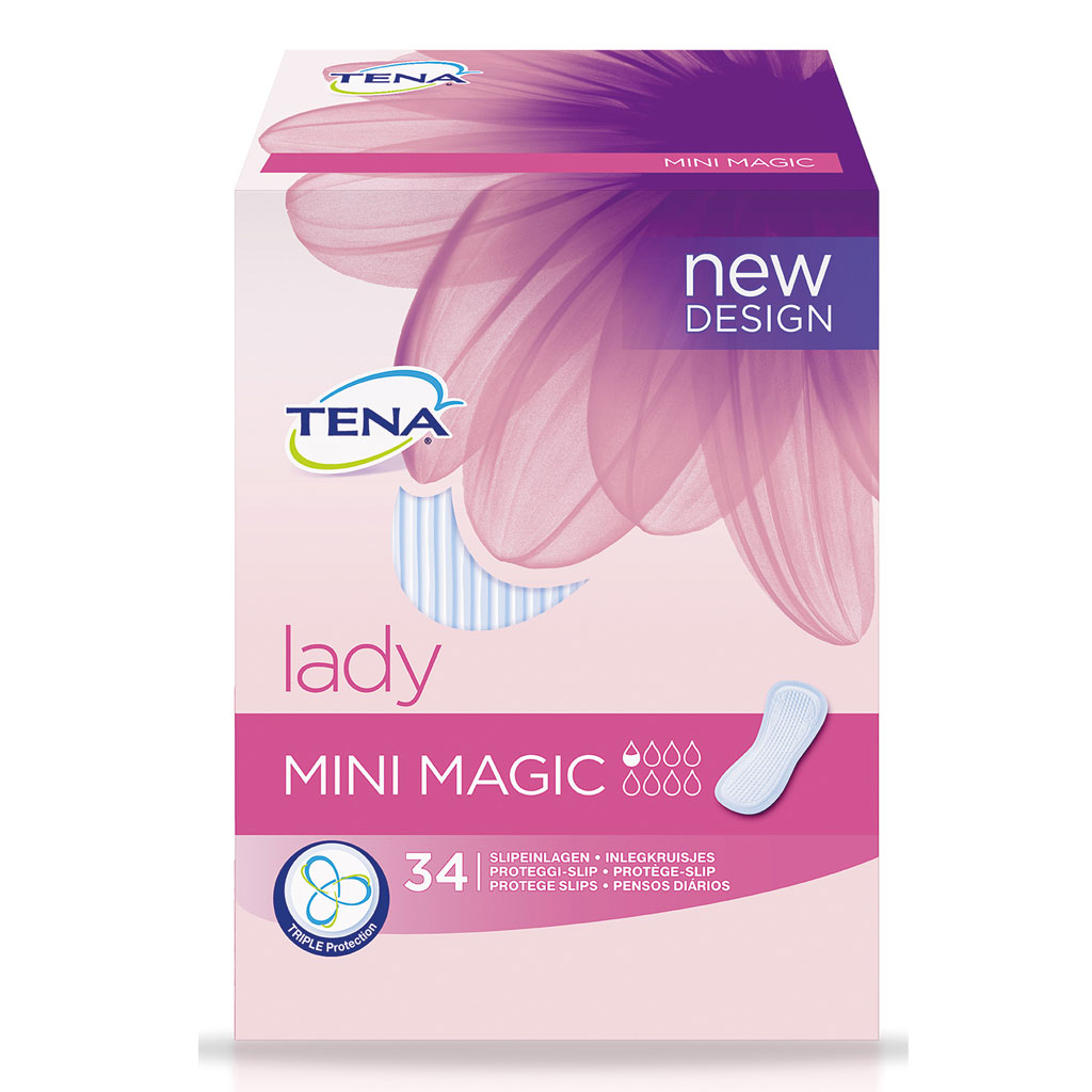 Tena Lady Mini Magic (Karton 204 Stück)  Die kleinste Slipeinlage im TENA Lady Sortiment