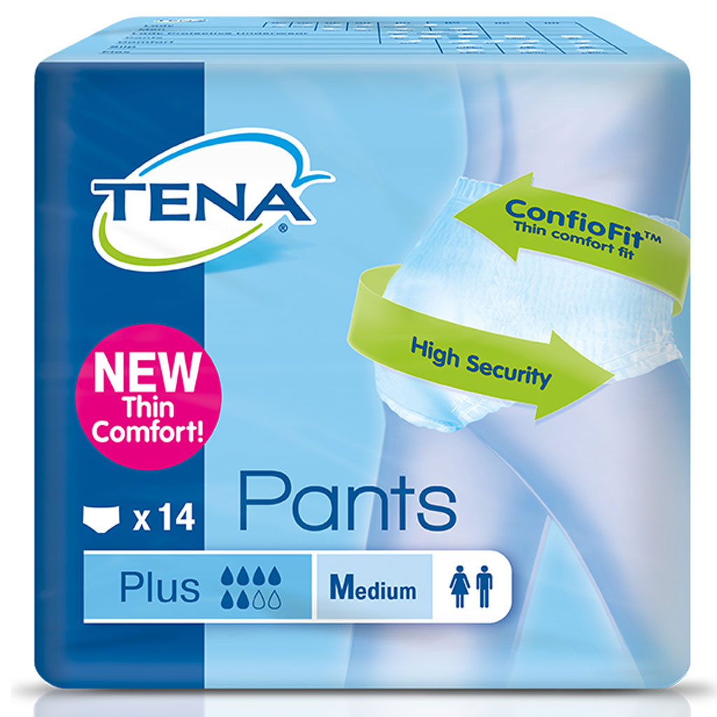 Tena Pants Plus M ConfioFit (14 Stck) bei mittlerer bis starker Blasenschwche unter Pants > Tena > Abo-Artikel