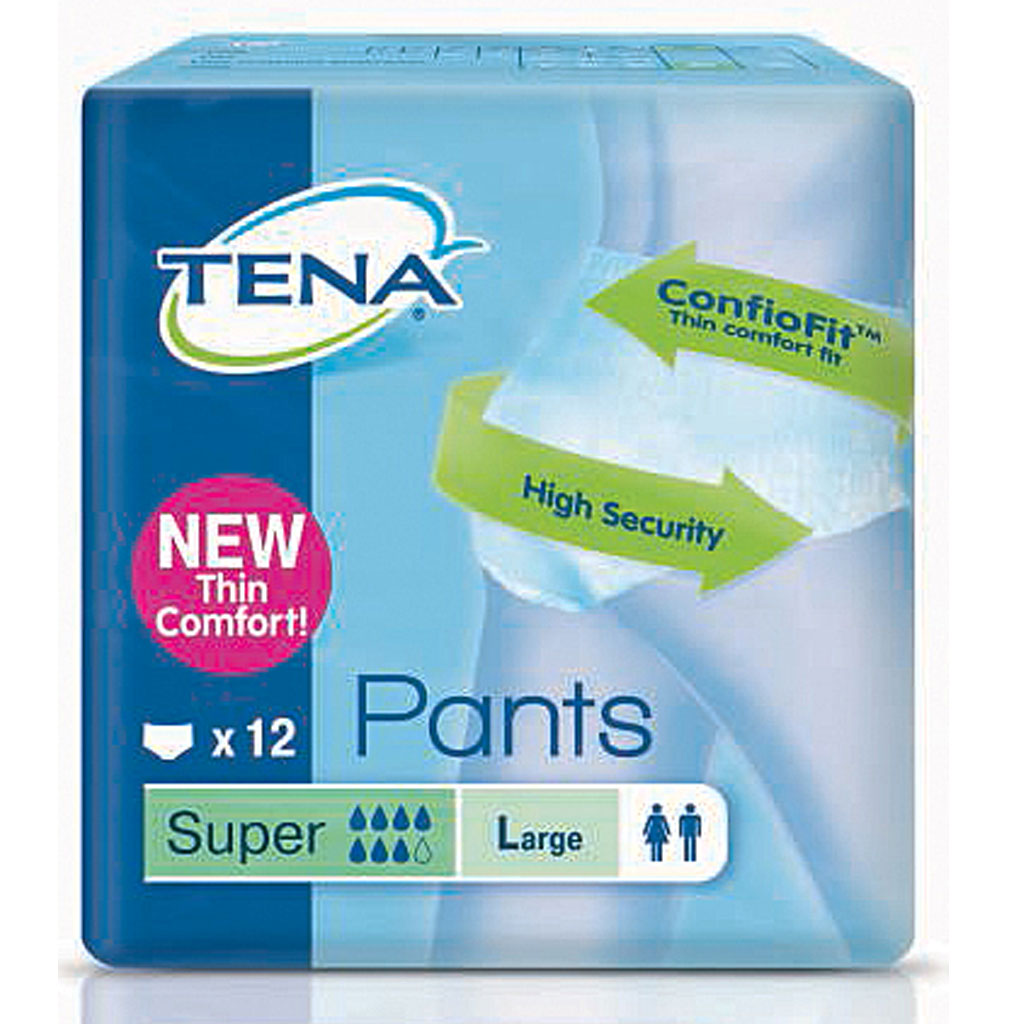 Tena Pants Super L ConfioFit ( 12 Stück ) bei mittlerer bis starker Blasenschwäche