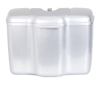 Transportbox abschliessbar- blau-silber silber 