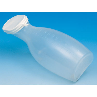 Urinflasche für Frauen- 1 Liter Volumen mit Deckel unter Inkontinenz Alltagshilfen > Russka-Bertram